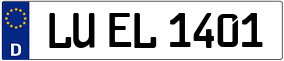 Truck License Plate